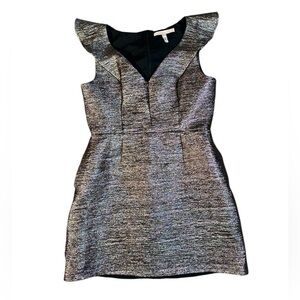 Anthropologie Hutch Jessie metallic mini dress 12